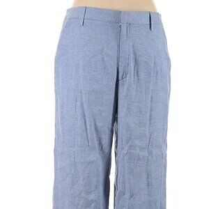 Banana Republic Blue Cropped Linen Pants